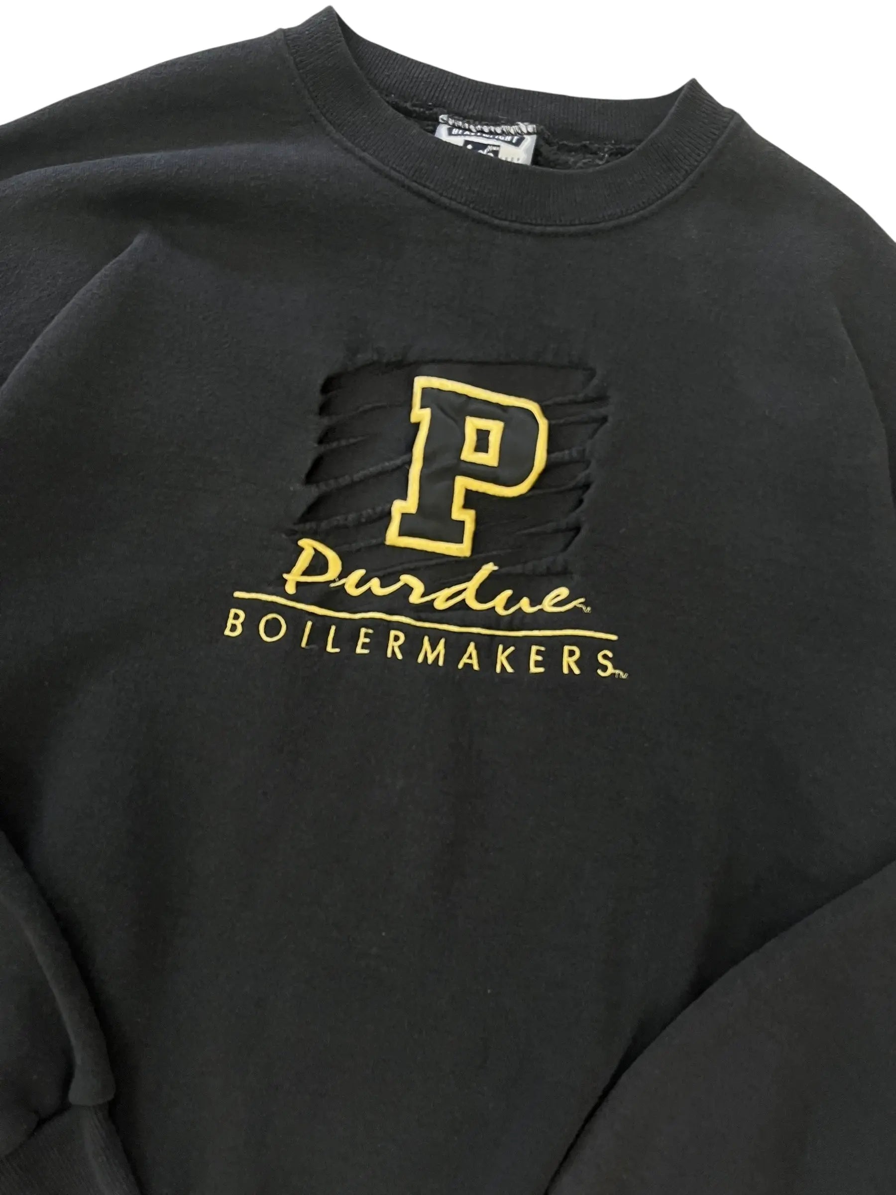 Vintage 90s Purdue Boilermakers Embroidered Crewneck Sweatshirt- XL Hammered Threads