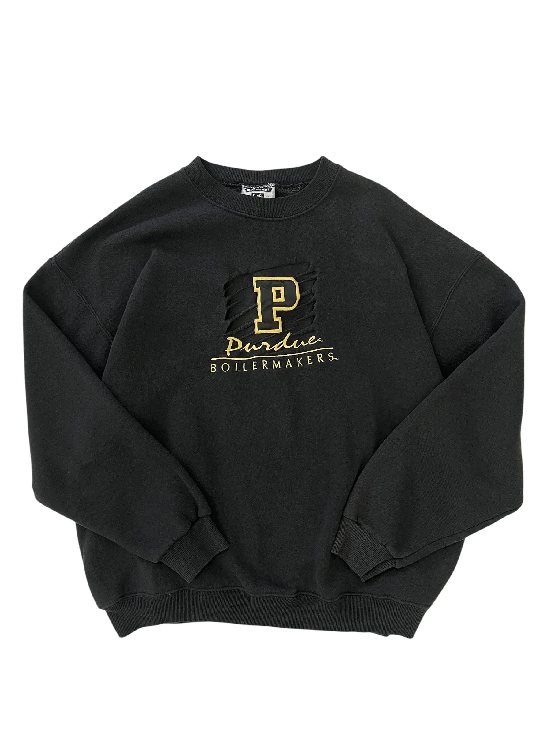 Vintage 90s Purdue Boilermakers Embroidered Crewneck Sweatshirt- XL Hammered Threads