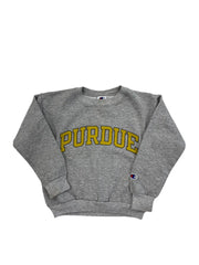 Y2K 2000s Purdue Graphic Crewneck Sweatshirt - S(8) Hammered Threads