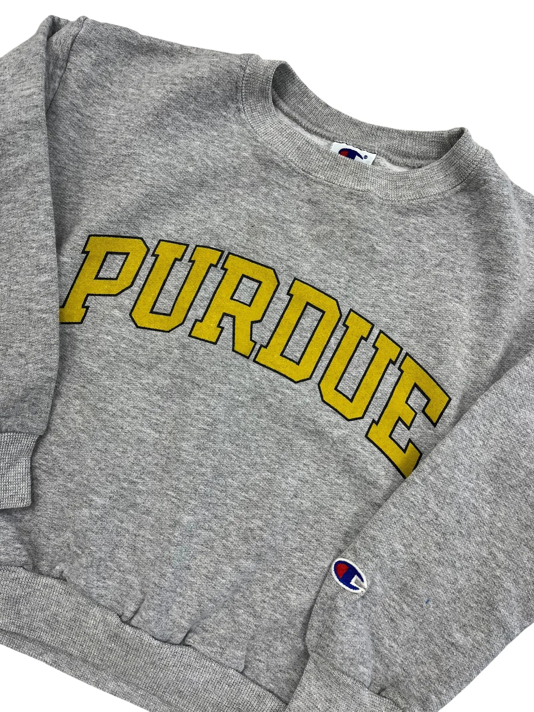 Y2K 2000s Purdue Graphic Crewneck Sweatshirt - S(8) Hammered Threads