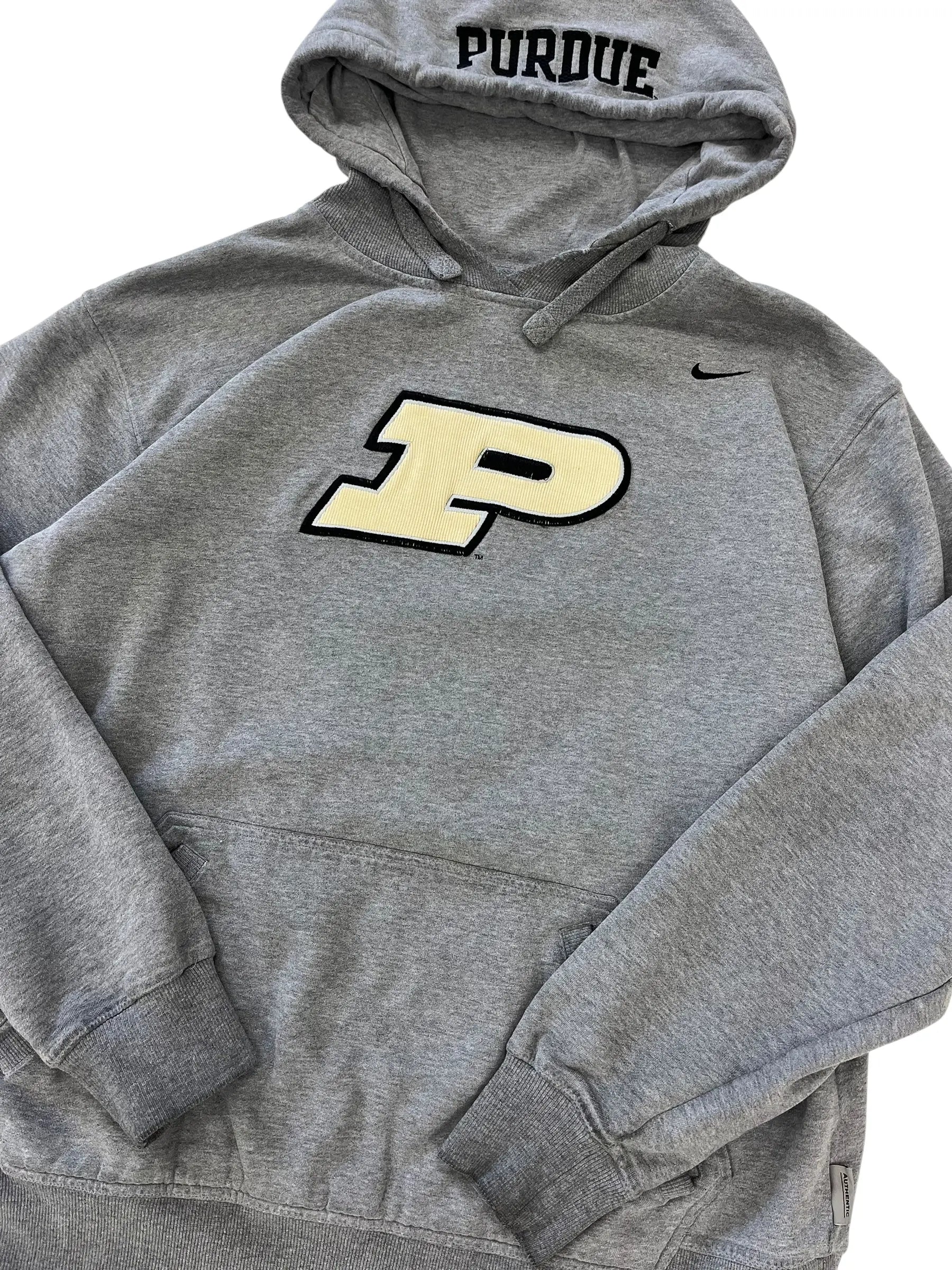 Y2K 2000s Purdue Nike Hooded Sweatshirt - XL Hammered Threads