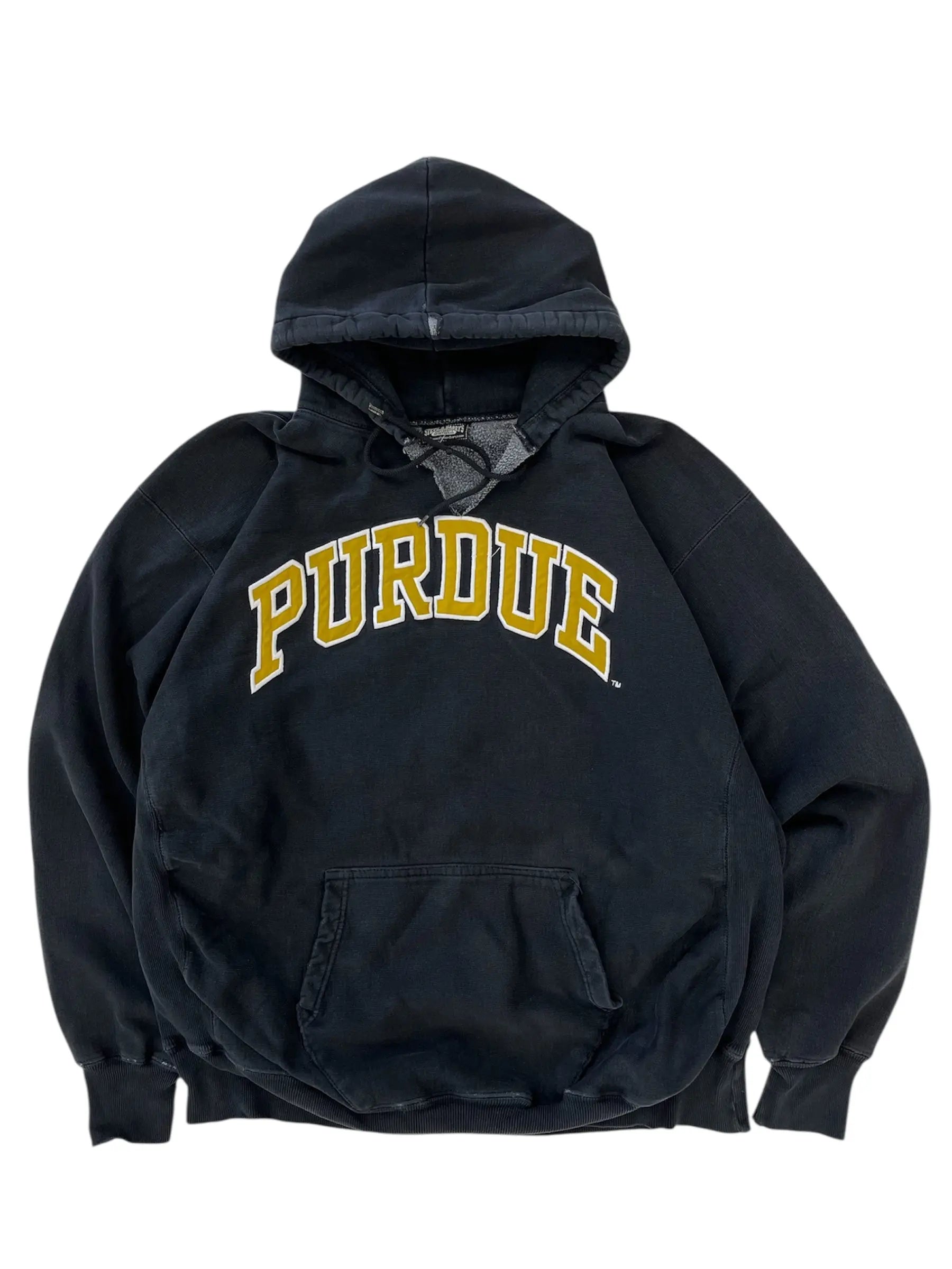 Vintage 90s Purdue Embroidered Hooded Sweatshirt - XL Hammered Threads