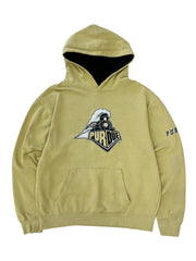 Y2K 2000s Purdue Embroidered Hooded Sweatshirt - L Hammered Threads