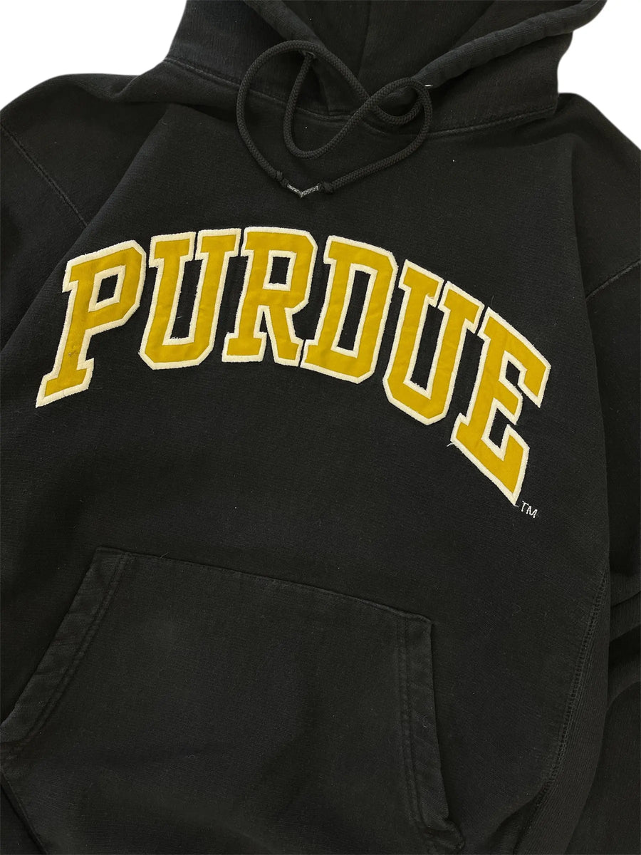 Vintage 90s Purdue Embroidered Hooded Sweatshirt - M Hammered Threads
