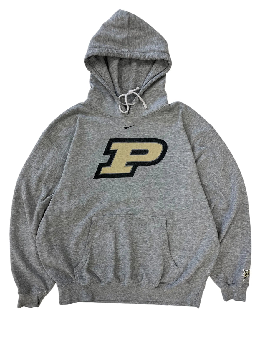 Y2K Purdue Nike Graphic Hooded Sweatshirt - XXL Hammered Threads