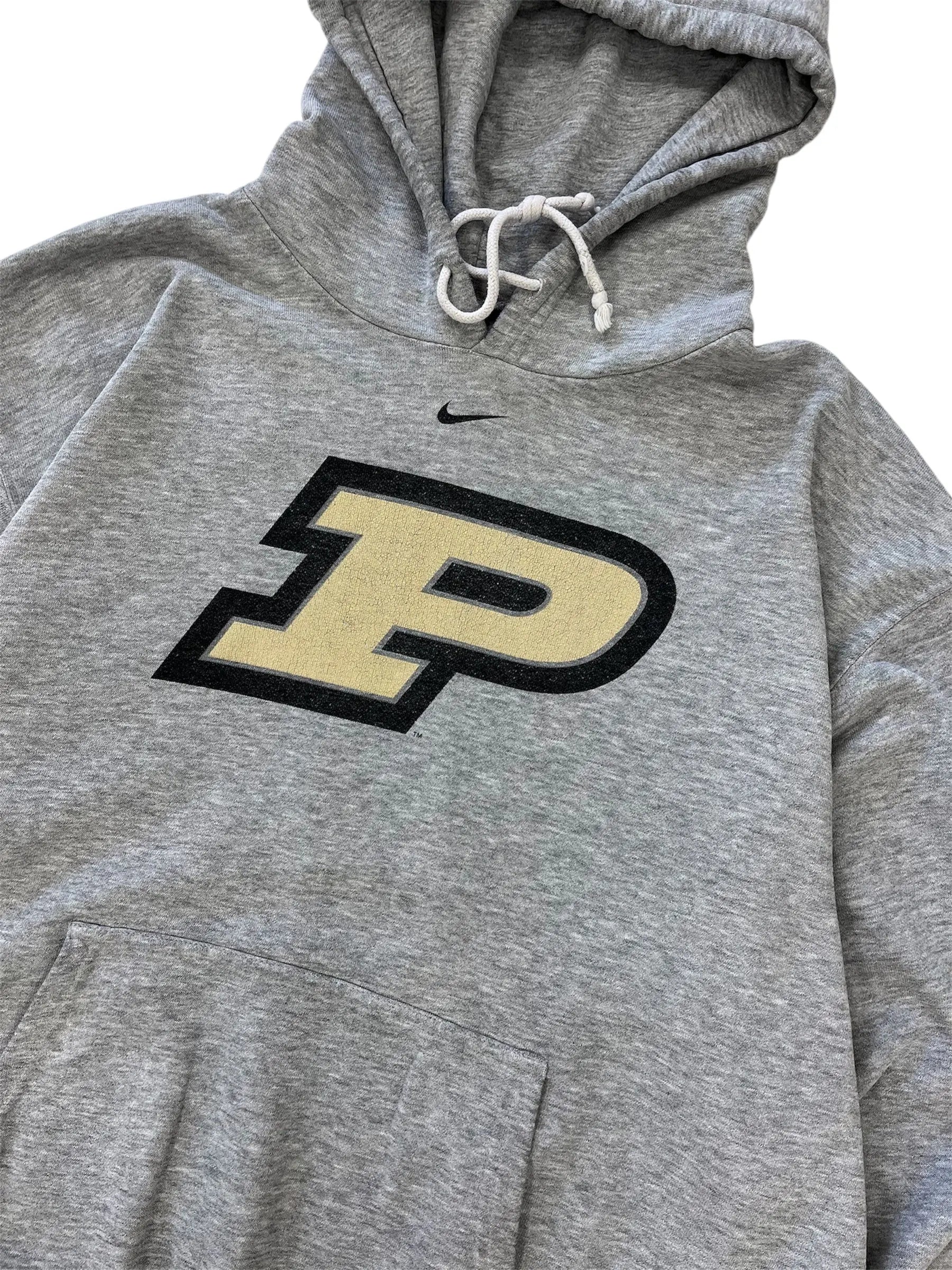 Y2K Purdue Nike Graphic Hooded Sweatshirt - XXL Hammered Threads