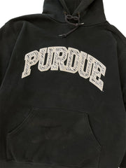 Y2K 2000s Purdue Embroidered Hooded Sweatshirt - L Hammered Threads