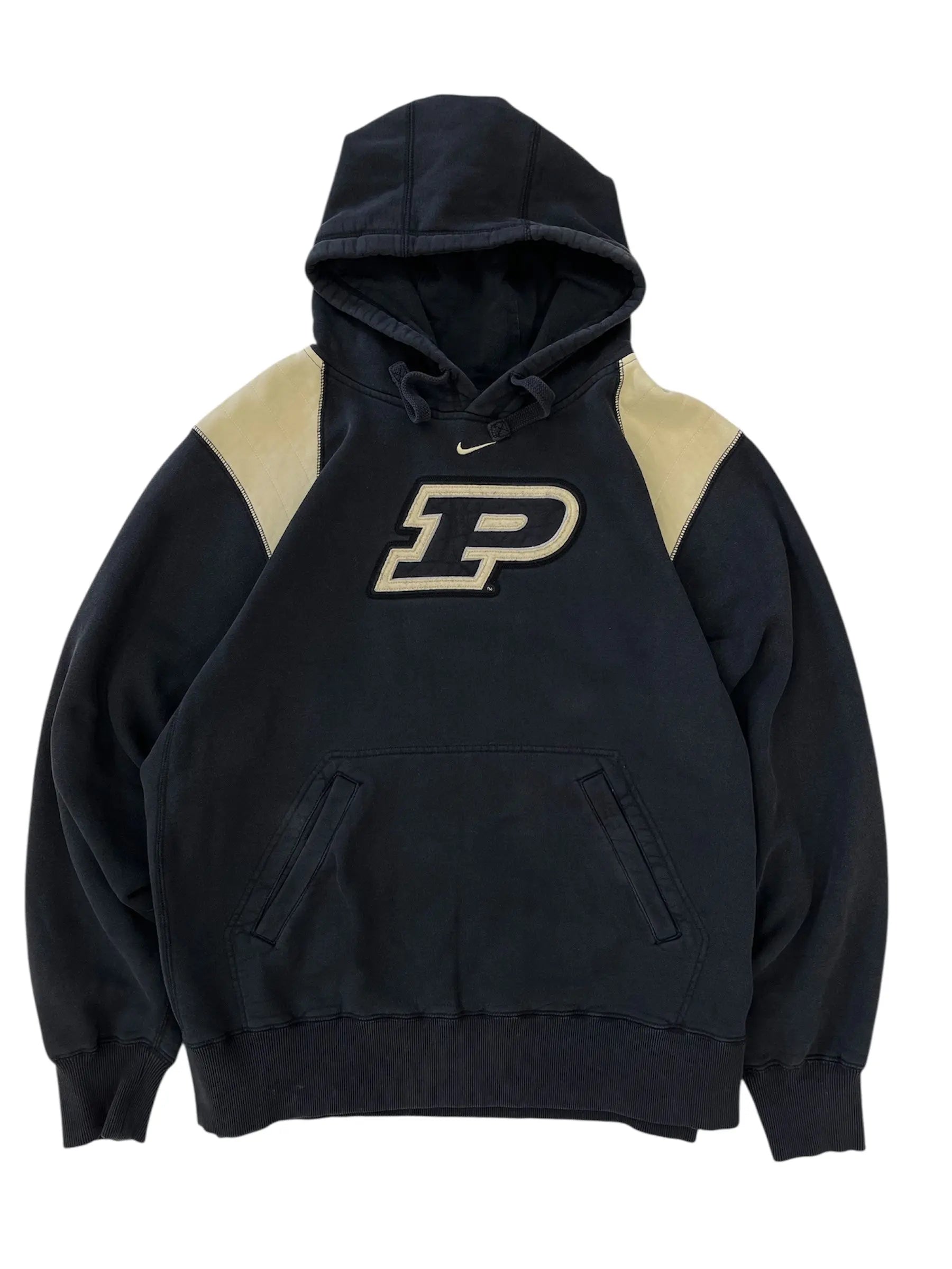 Y2K Nike Embroidered Hooded Sweatshirt - XL Hammered Threads
