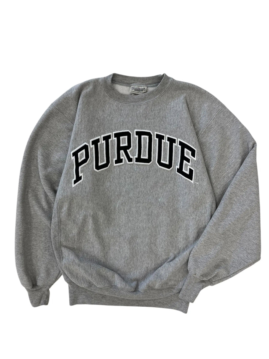 Y2K 2000s Purdue Embroidered Crewneck Sweatshirt - XXL Hammered Threads