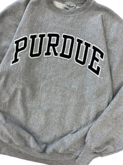 Y2K 2000s Purdue Embroidered Crewneck Sweatshirt - XXL Hammered Threads