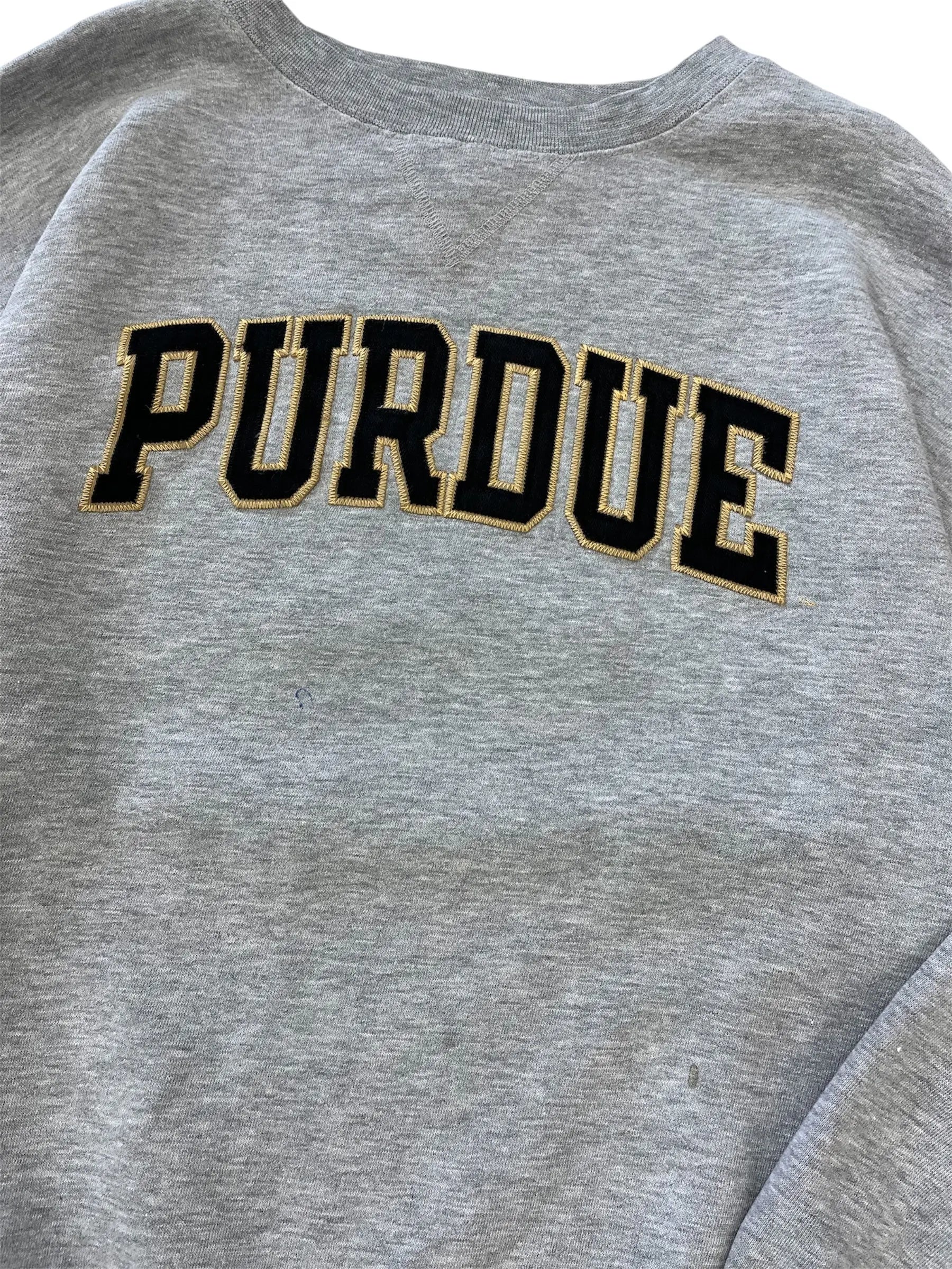 Y2K Purdue Embroidered Crewneck Sweatshirt - XL Hammered Threads
