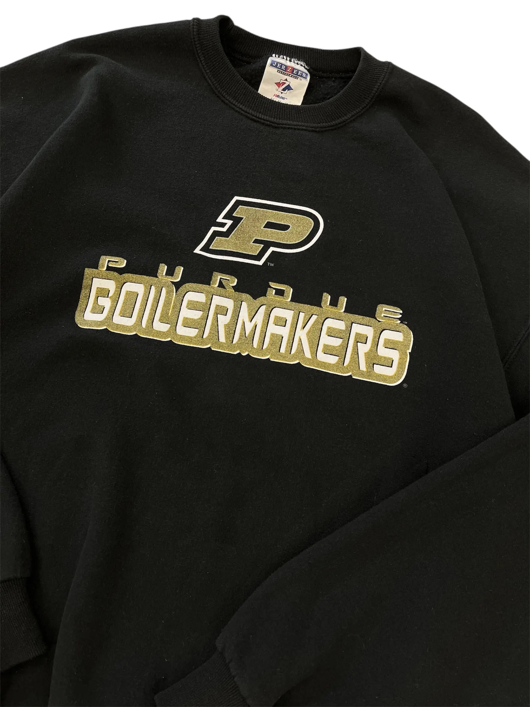 Y2K Purdue Boilermakers Graphic Crewneck Sweatshirt- L Hammered Threads