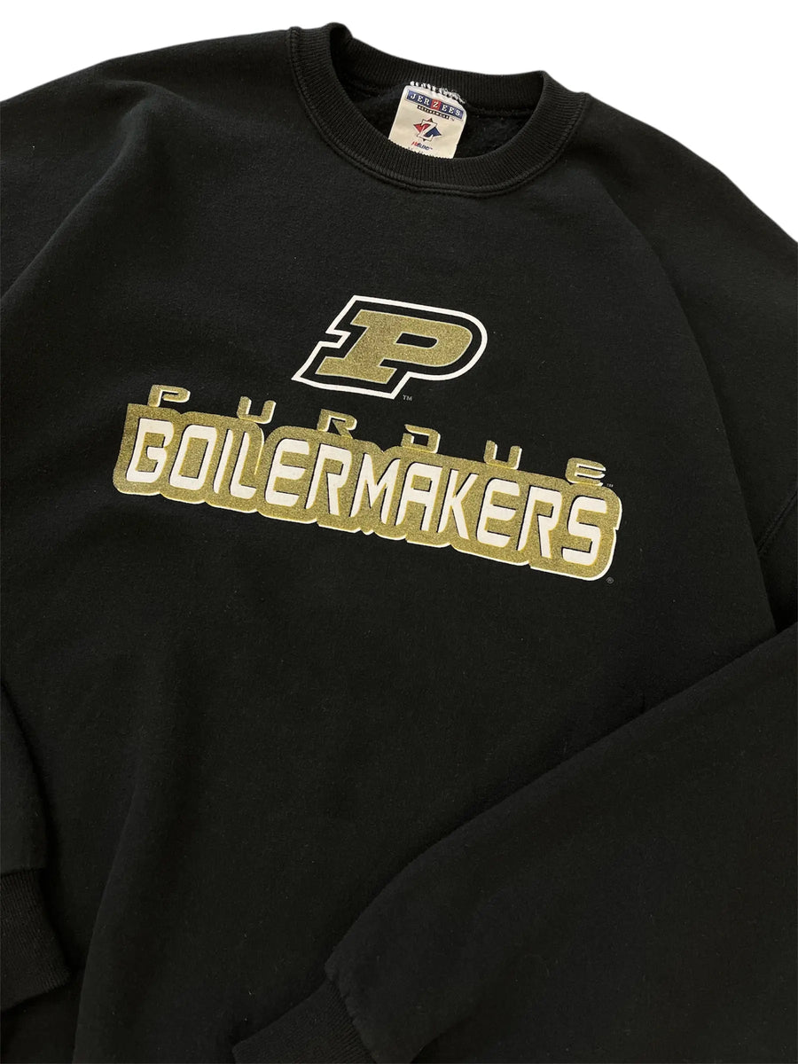 Y2K Purdue Boilermakers Graphic Crewneck Sweatshirt- L Hammered Threads
