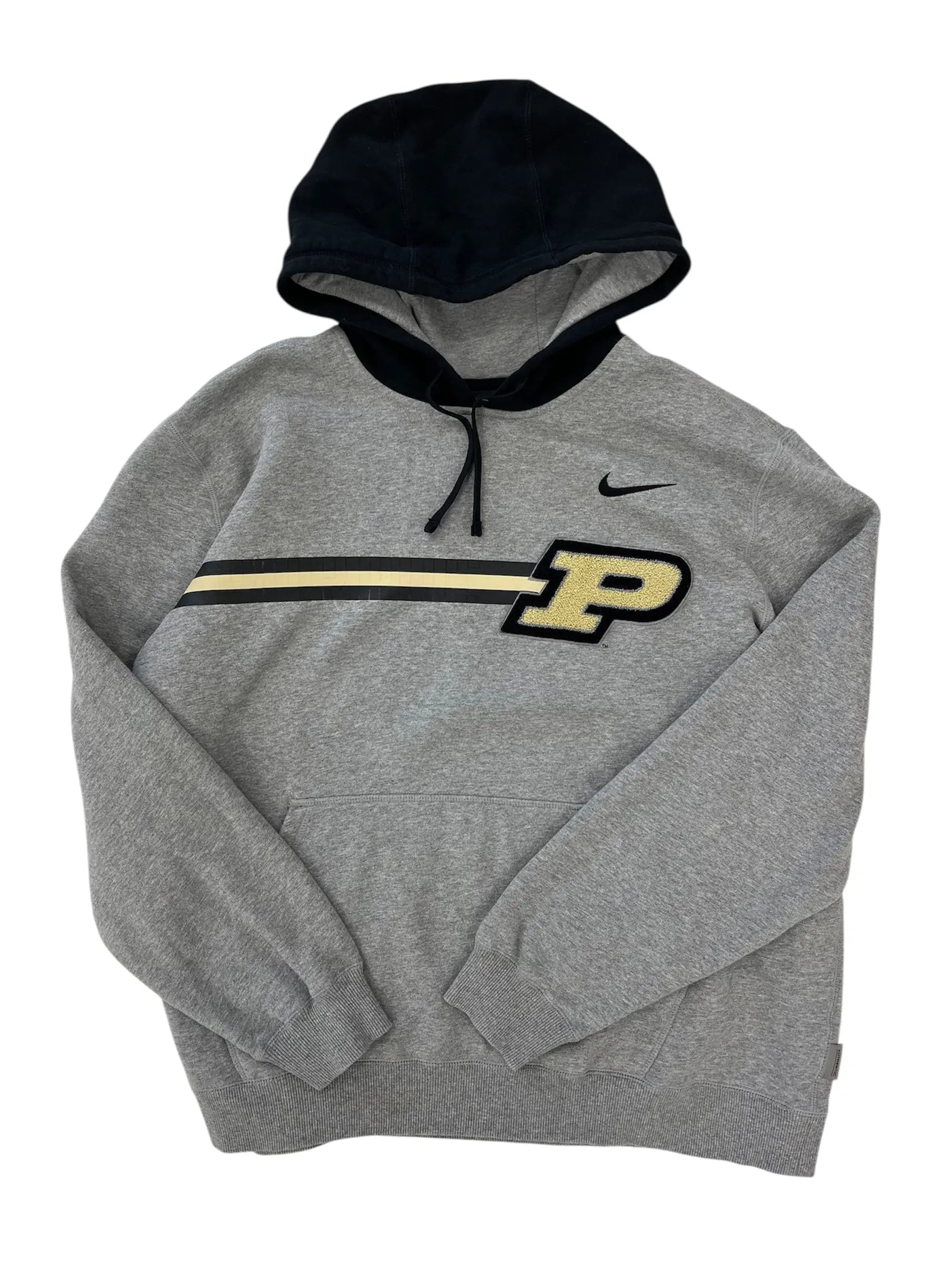 Y2K Nike Purdue Embroidered Hooded Sweatshirt - XL Hammered Threads