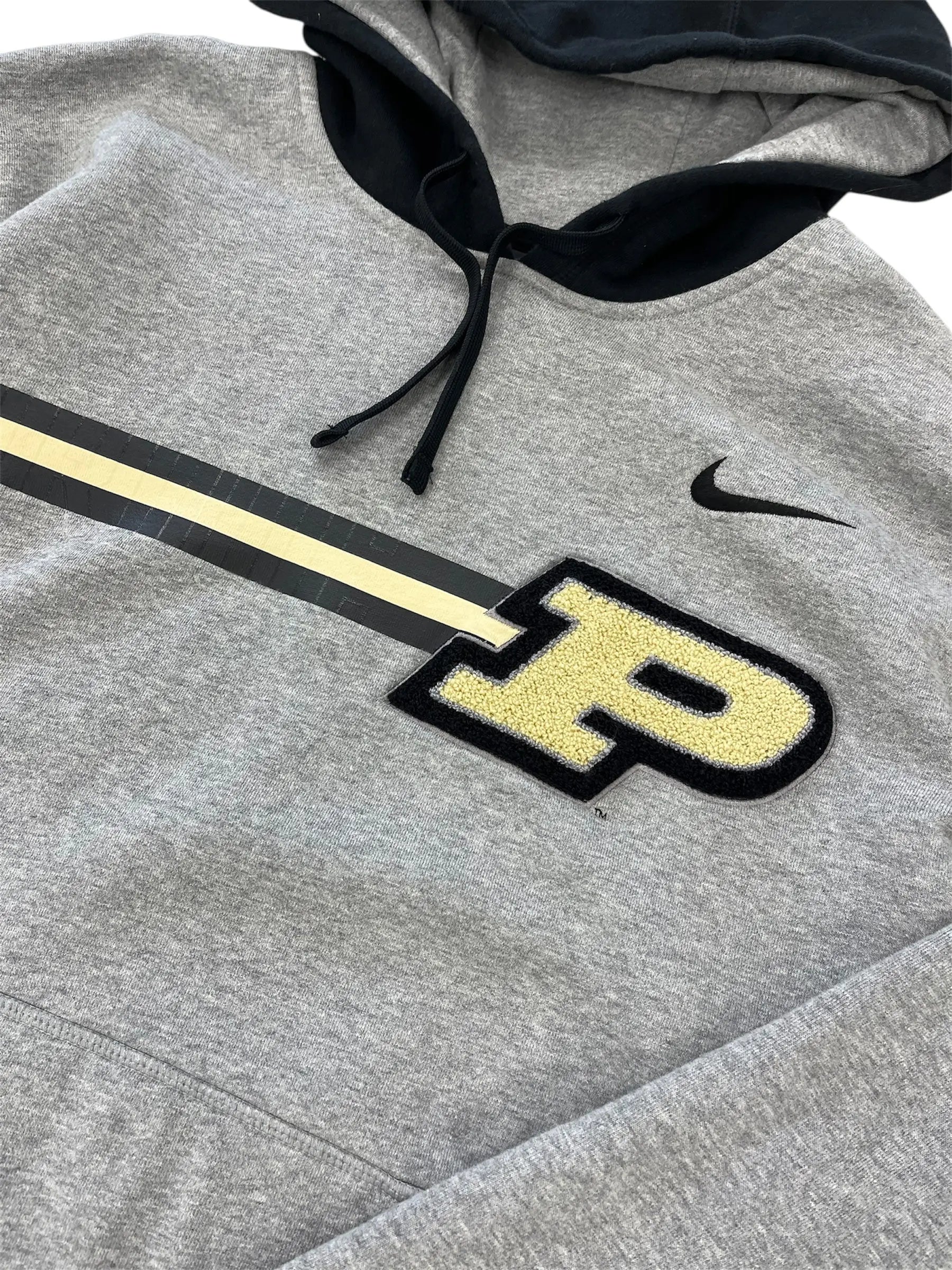 Y2K Nike Purdue Embroidered Hooded Sweatshirt - XL Hammered Threads