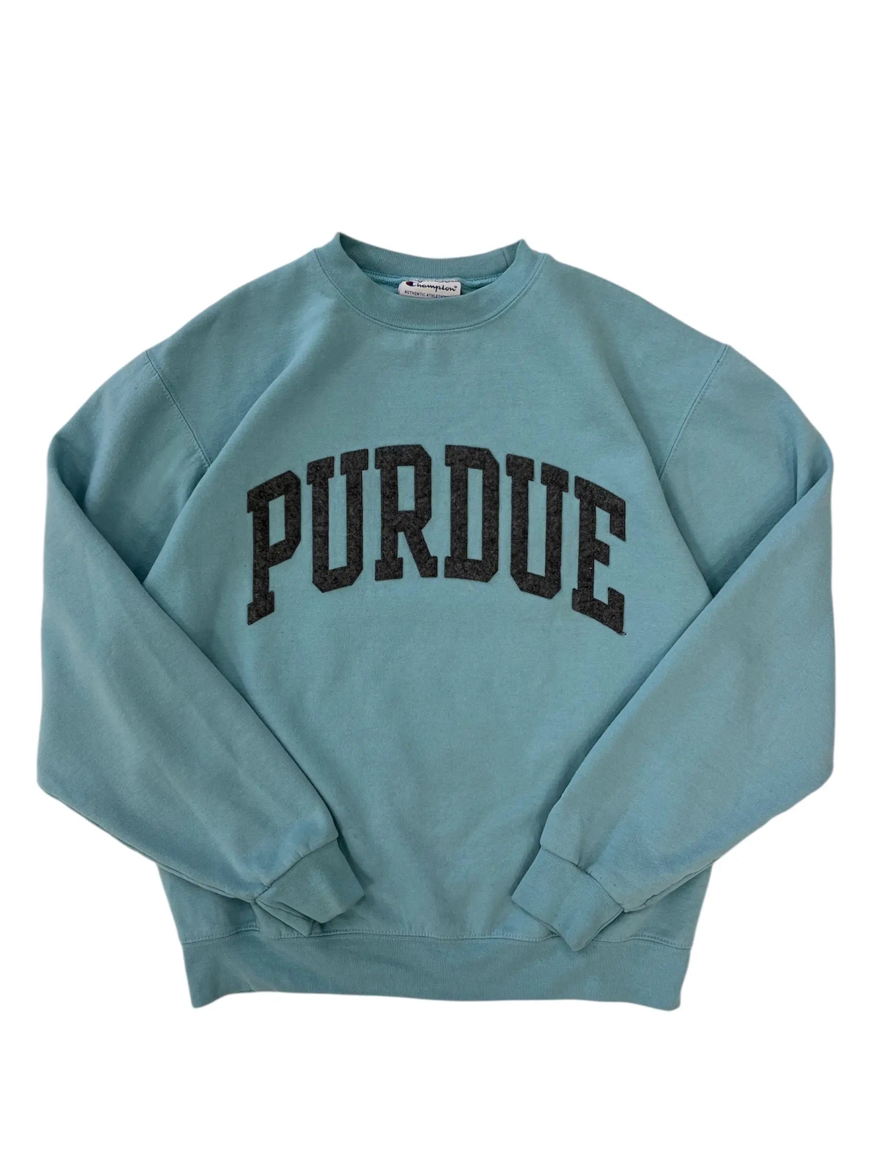 New Age Purdue Embroidered Crewneck Sweatshirt - L Hammered Threads