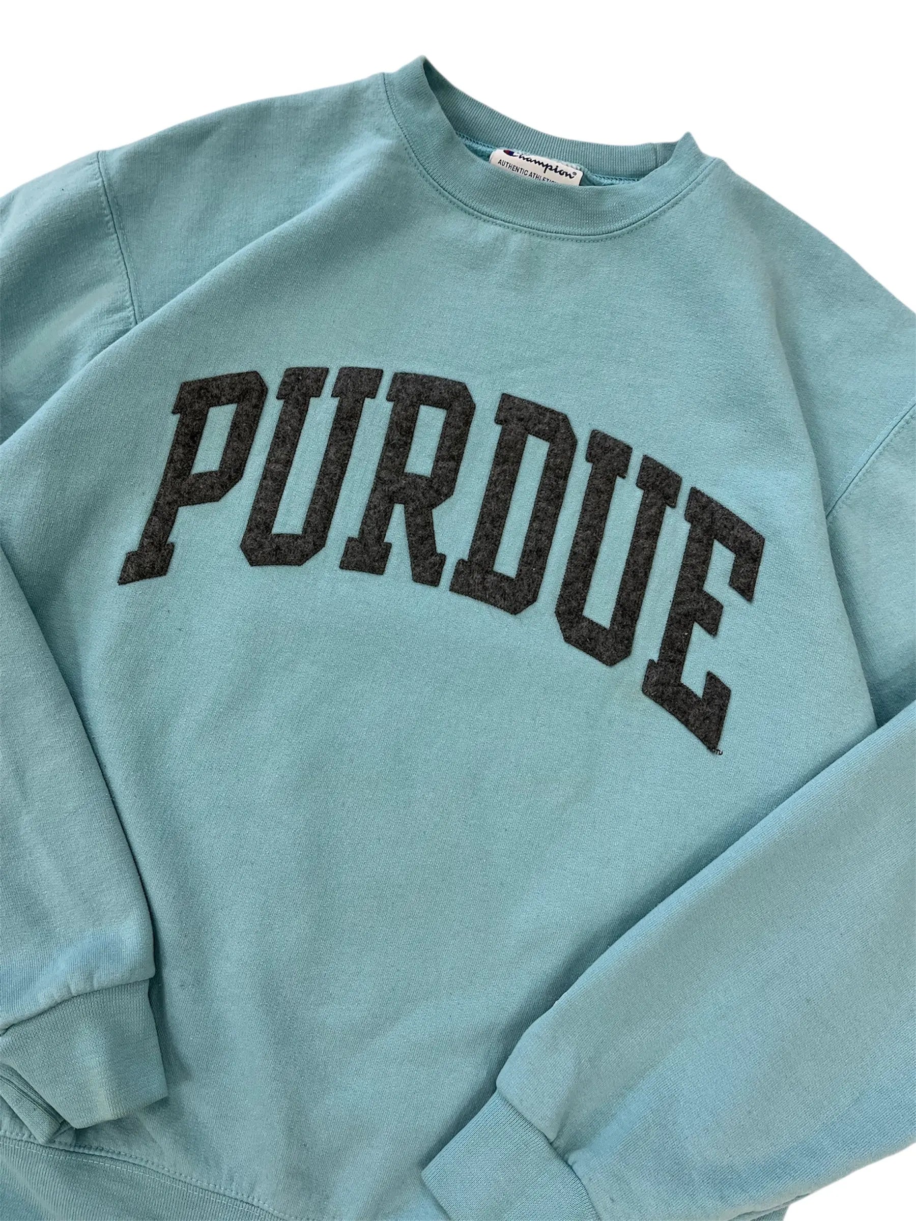 New Age Purdue Embroidered Crewneck Sweatshirt - L Hammered Threads