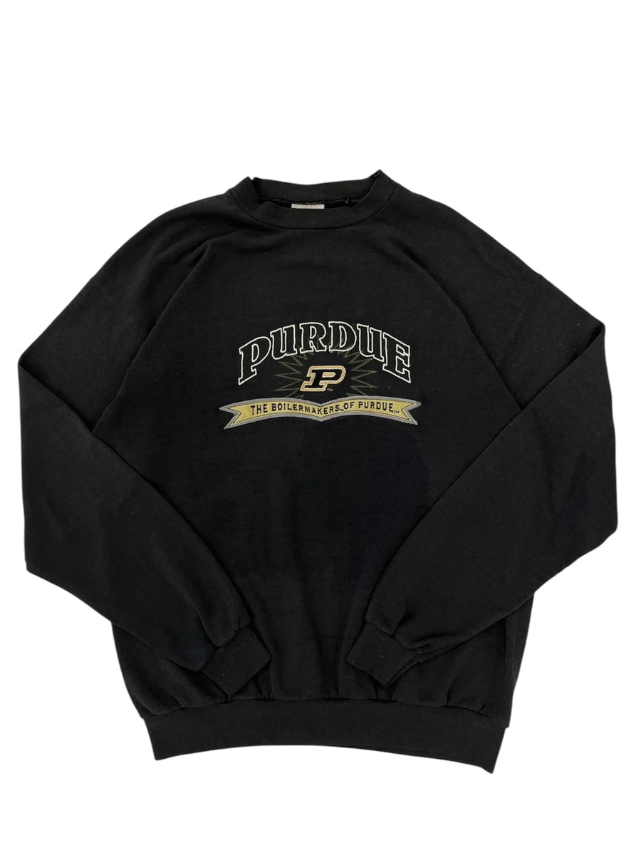 Vintage 90s Purdue Boilermakers Embroidered Crewneck Sweatshirt - XL Hammered Threads