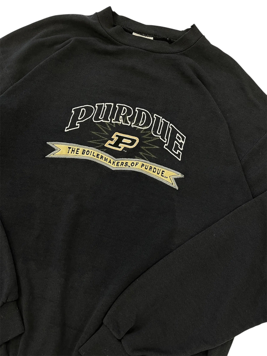 Vintage 90s Purdue Boilermakers Embroidered Crewneck Sweatshirt - XL Hammered Threads