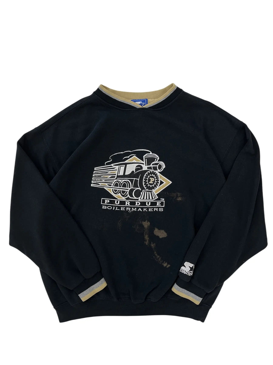Vintage 90s Purdue Boilermakers Embroidered Crewneck Sweatshirt - XL Hammered Threads
