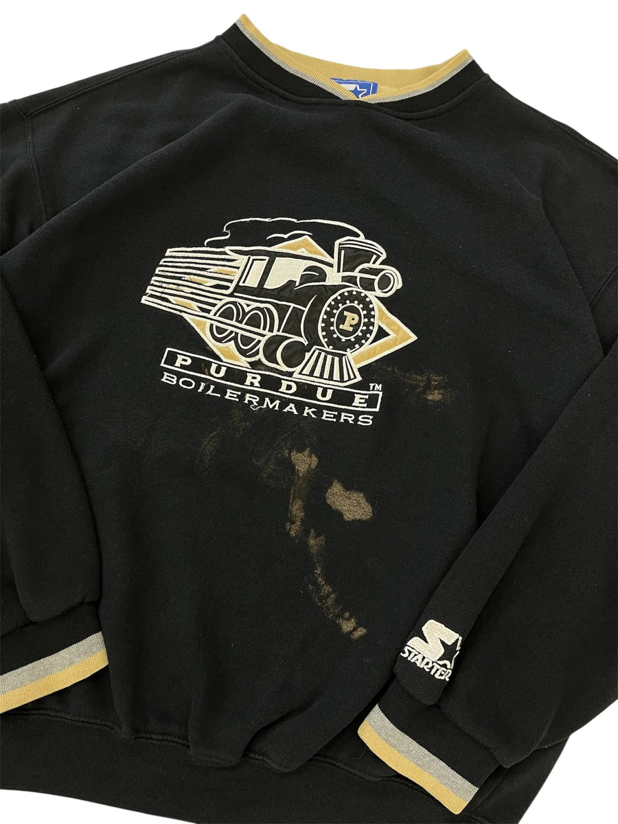 Vintage 90s Purdue Boilermakers Embroidered Crewneck Sweatshirt - XL Hammered Threads