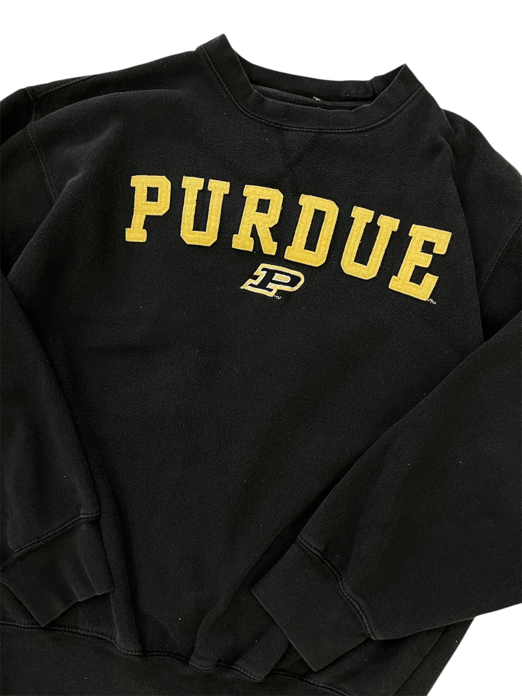 New Age Purdue Embroidered Crewneck Sweatshirt - L Hammered Threads