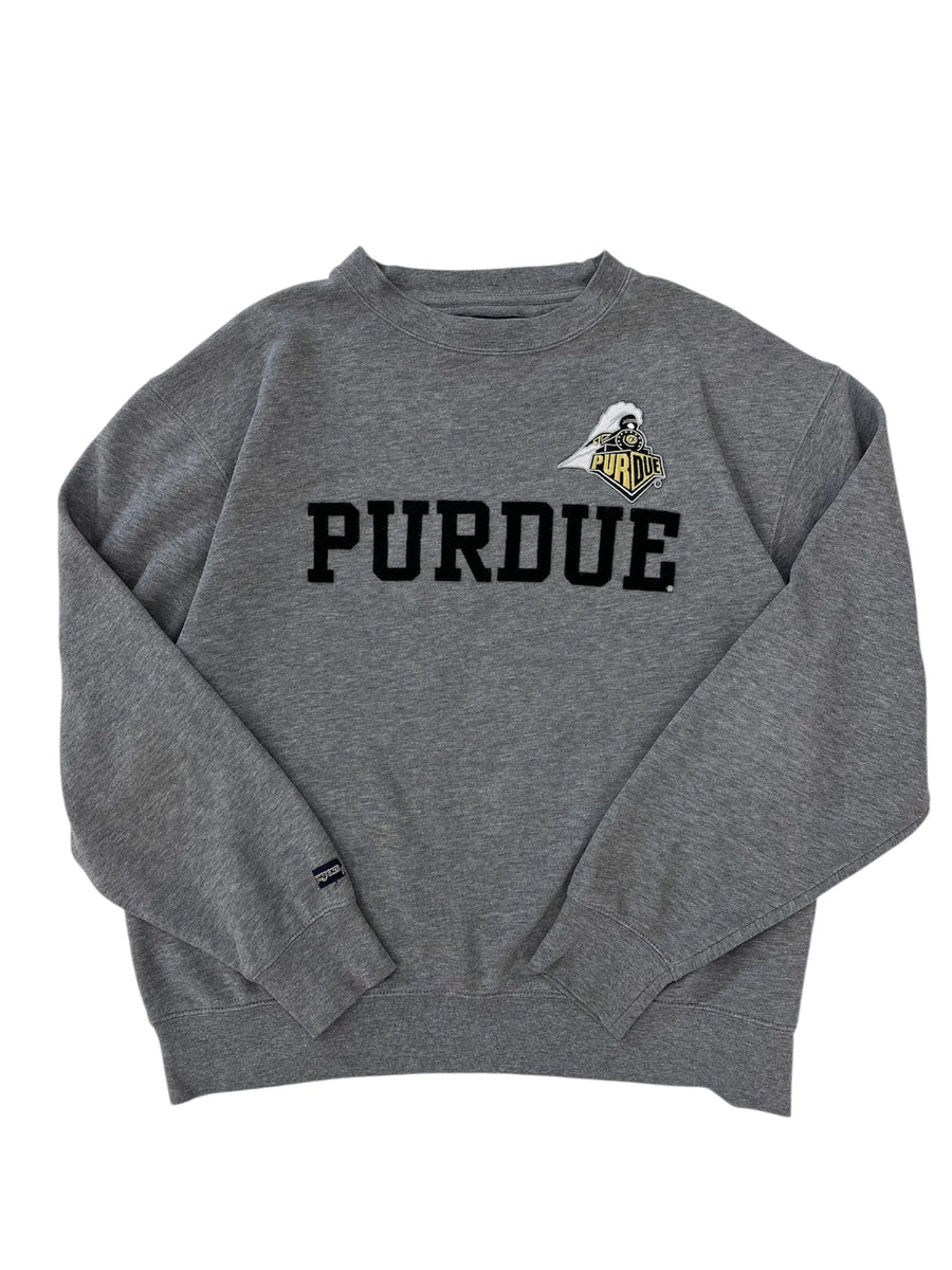 Y2K 2000s Purdue Embroidered Crewneck Sweatshirt - XL Hammered Threads