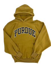 Vintage 90s Purdue Embroidered Hooded Sweatshirt - L Hammered Threads