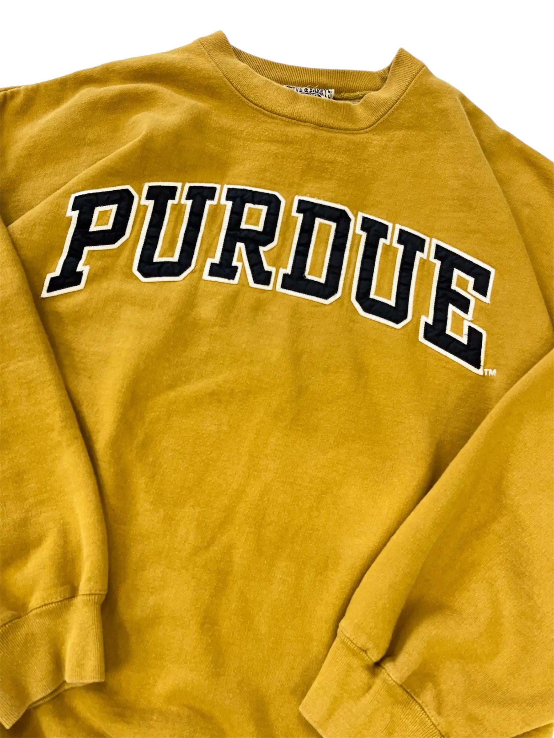90s Vintage Purdue Embroidered Crewneck Sweatshirt - XL Hammered Threads