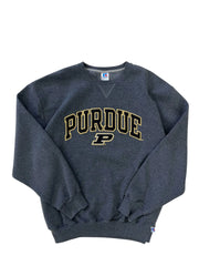 Y2K 2000s Purdue Embroidered Crewneck Sweatshirt - XXL Hammered Threads