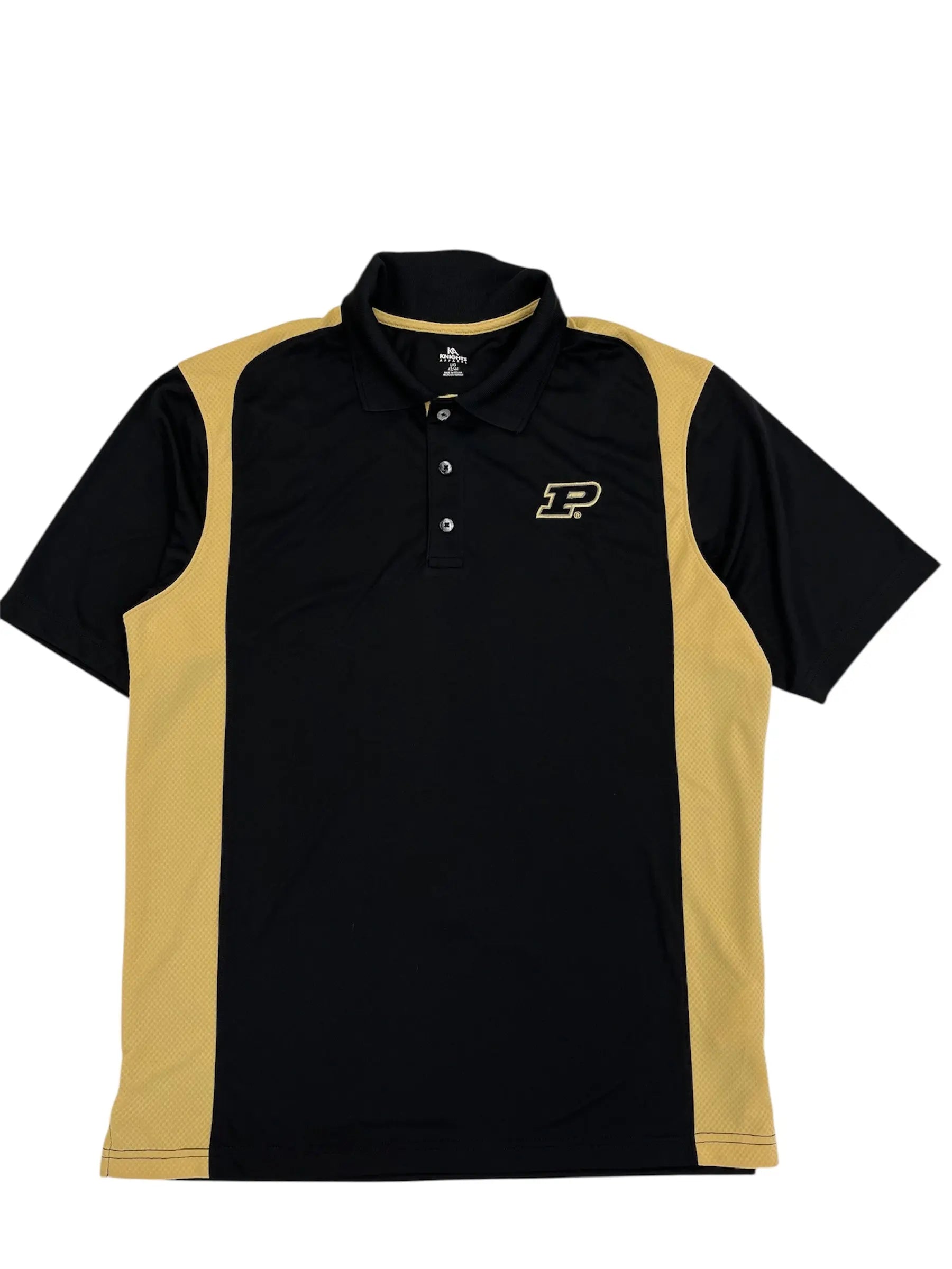 New Age Purdue Embroidered Polo - L Hammered Threads