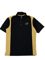 New Age Purdue Embroidered Polo - L Hammered Threads