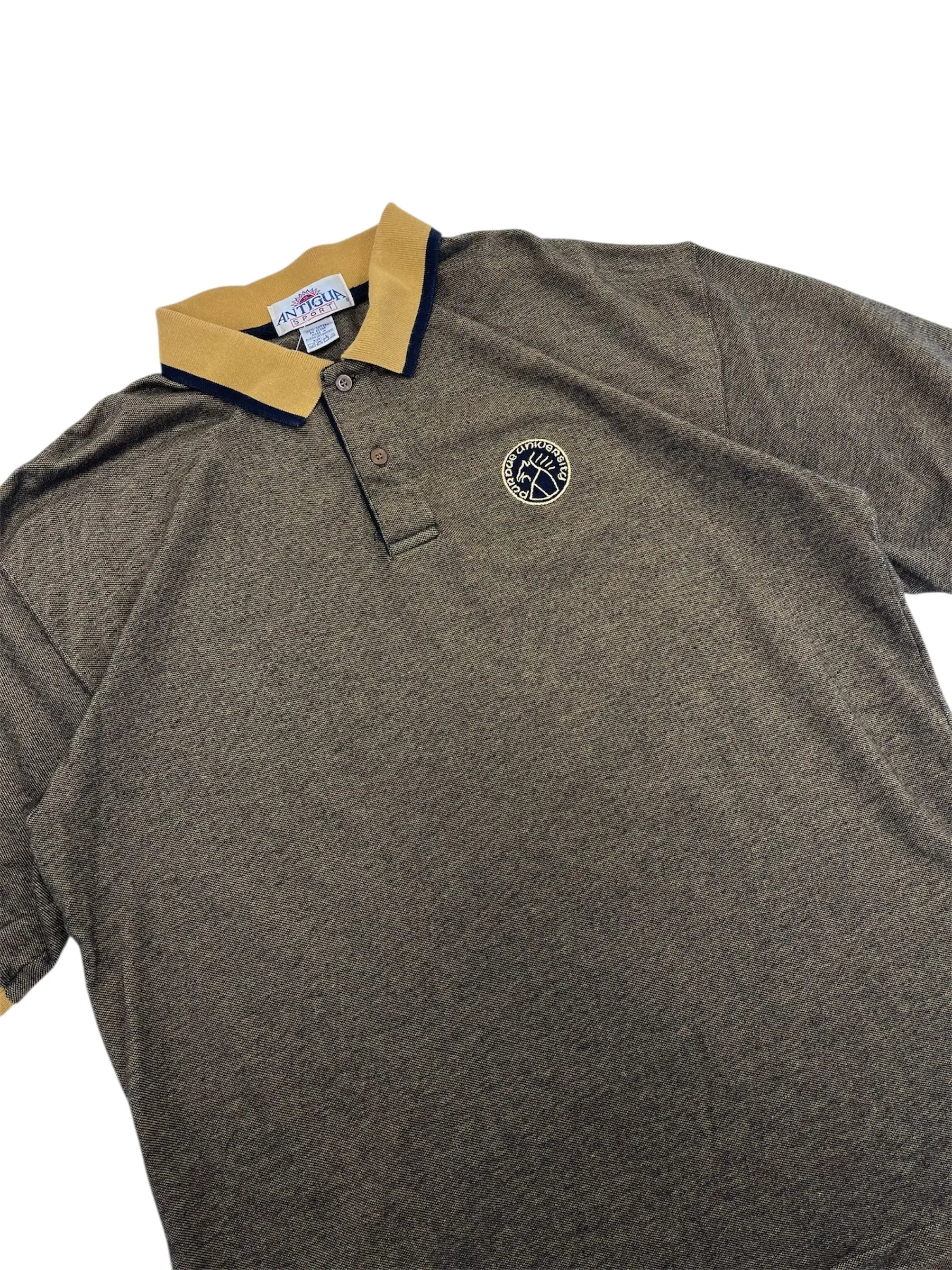 Vintage 90s Purdue University Embroidered Polo Tshirt - XL Hammered Threads