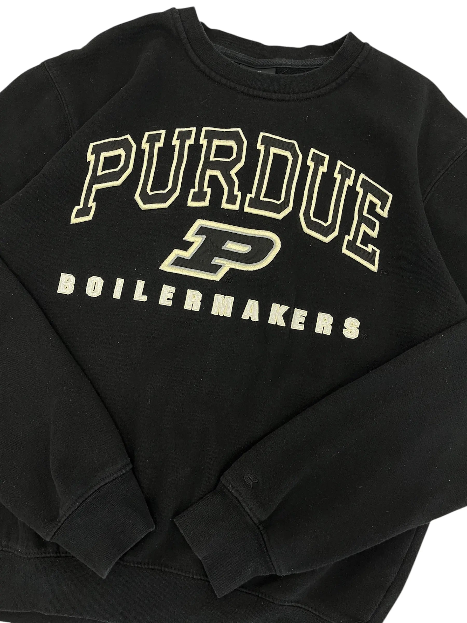 New Age Purdue Boilermakers Embroidered Crewneck Sweatshirt - M Hammered Threads