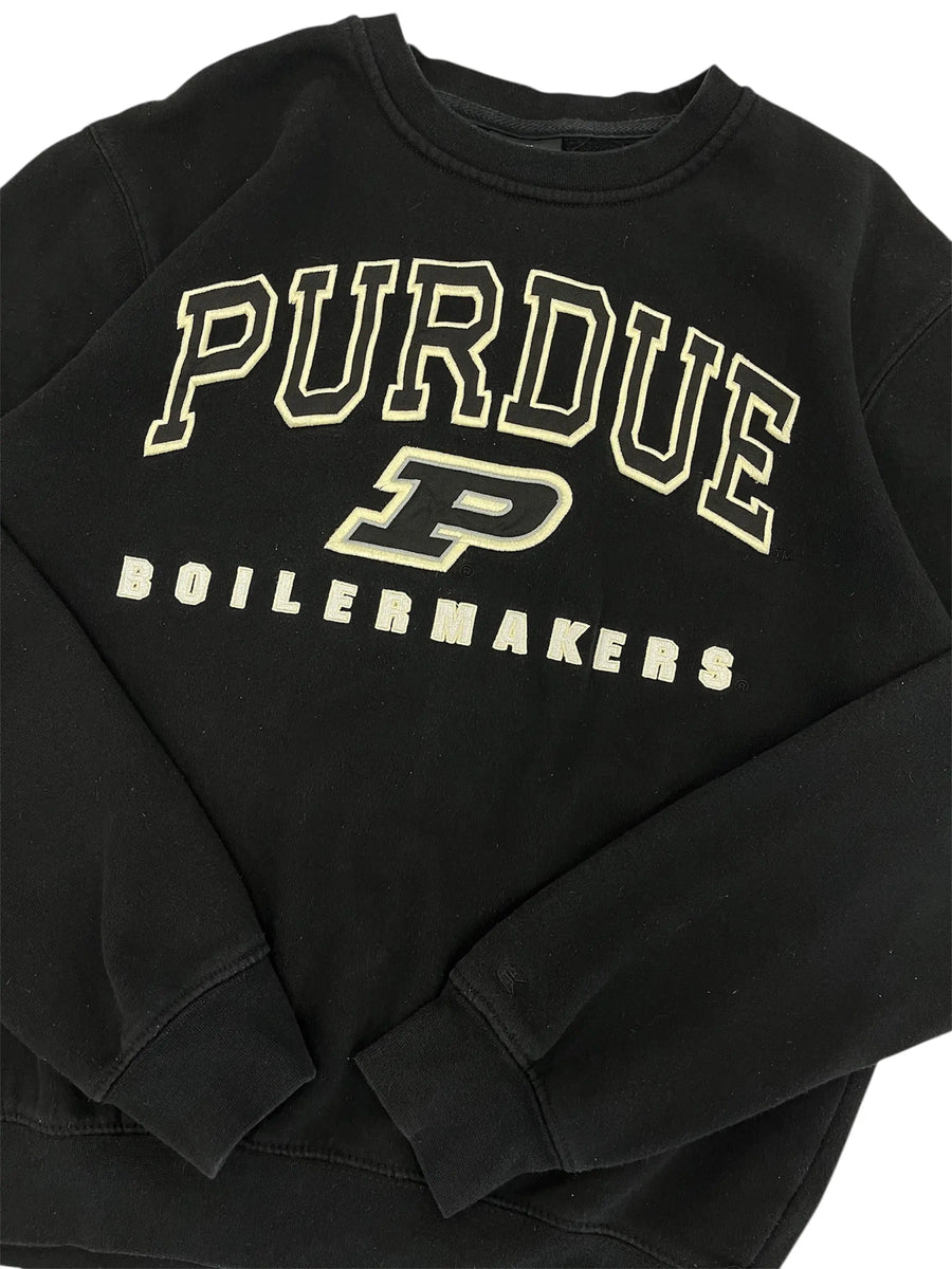New Age Purdue Boilermakers Embroidered Crewneck Sweatshirt - M Hammered Threads