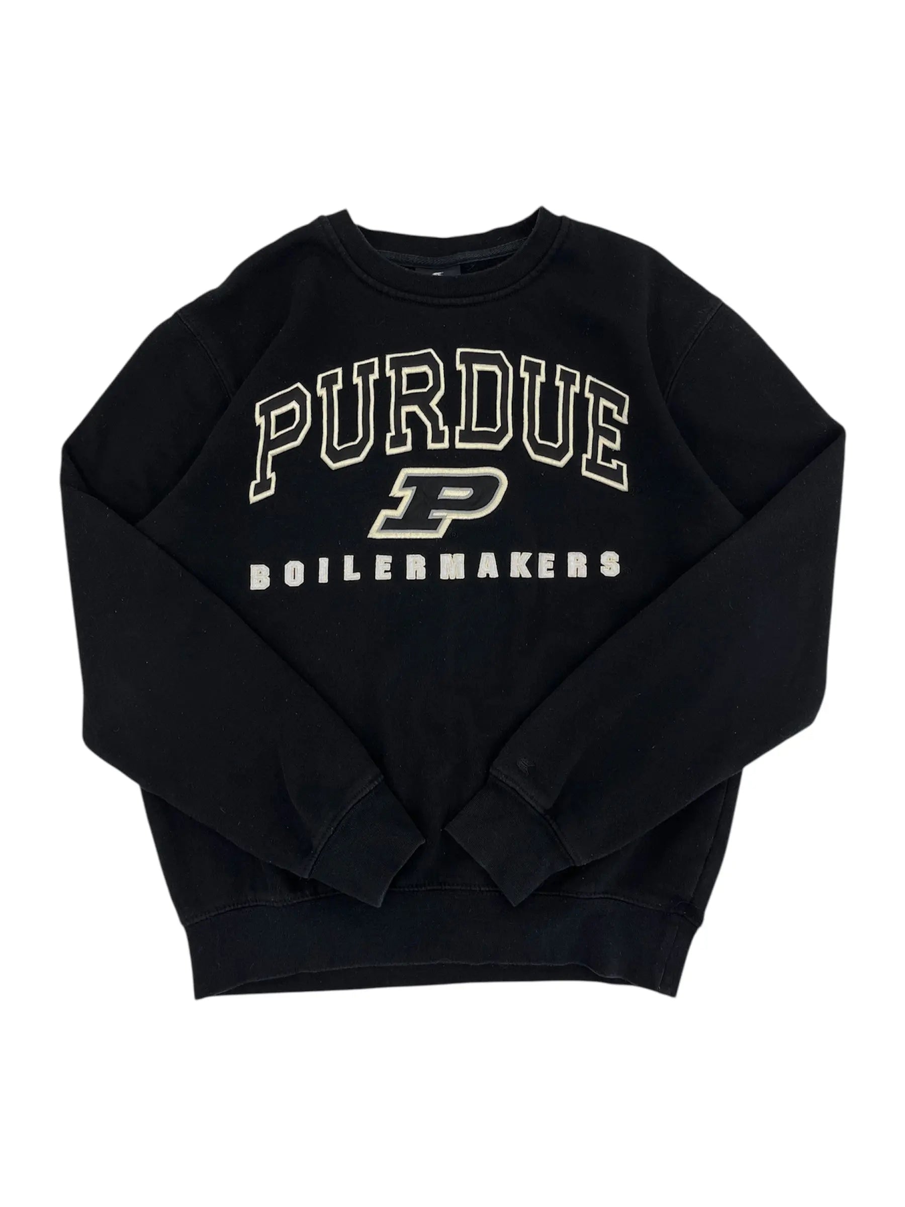 New Age Purdue Boilermakers Embroidered Crewneck Sweatshirt - M Hammered Threads