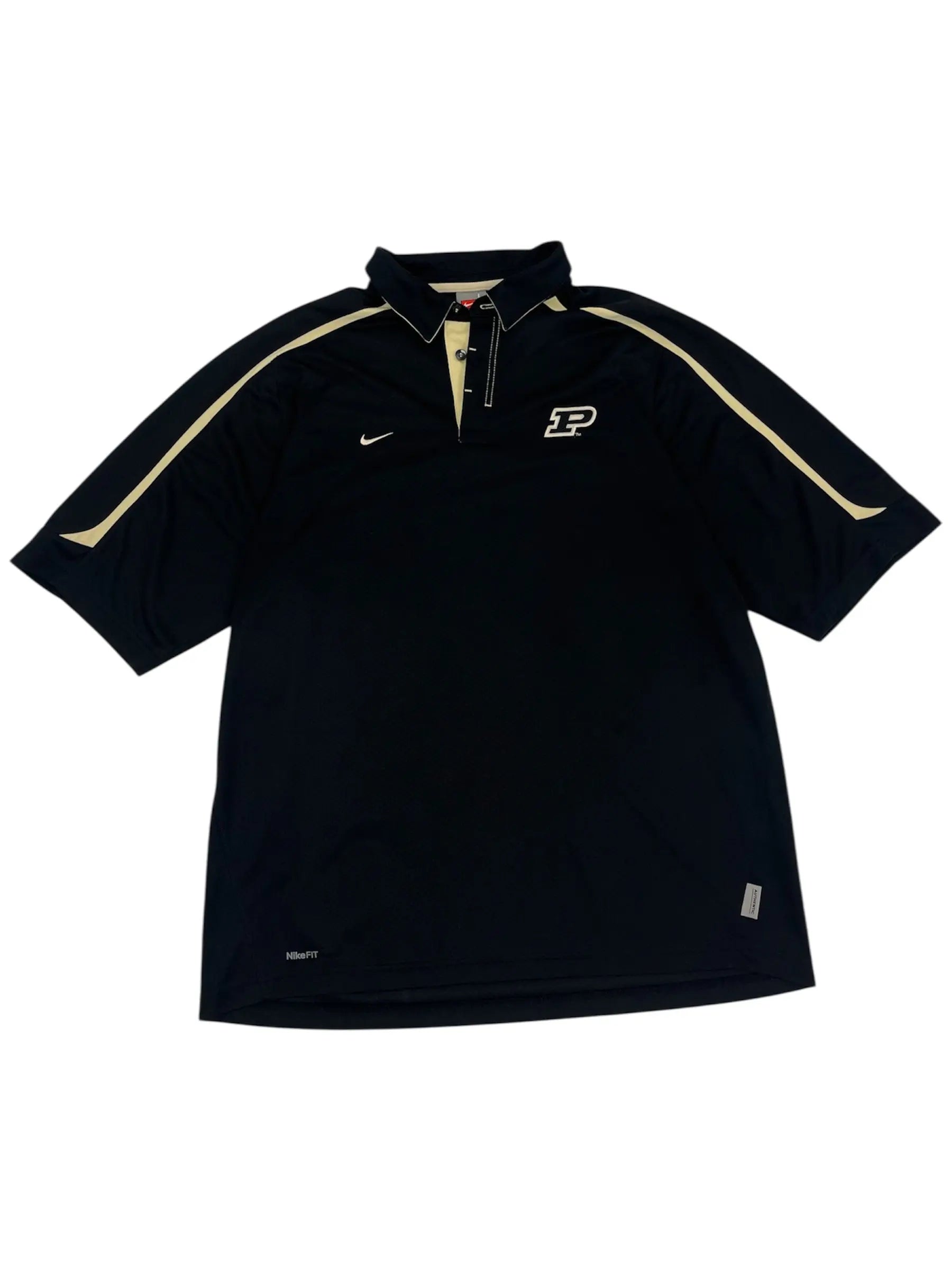 Y2K 2000s Purdue Nike Embroidered Polo- XL Hammered Threads