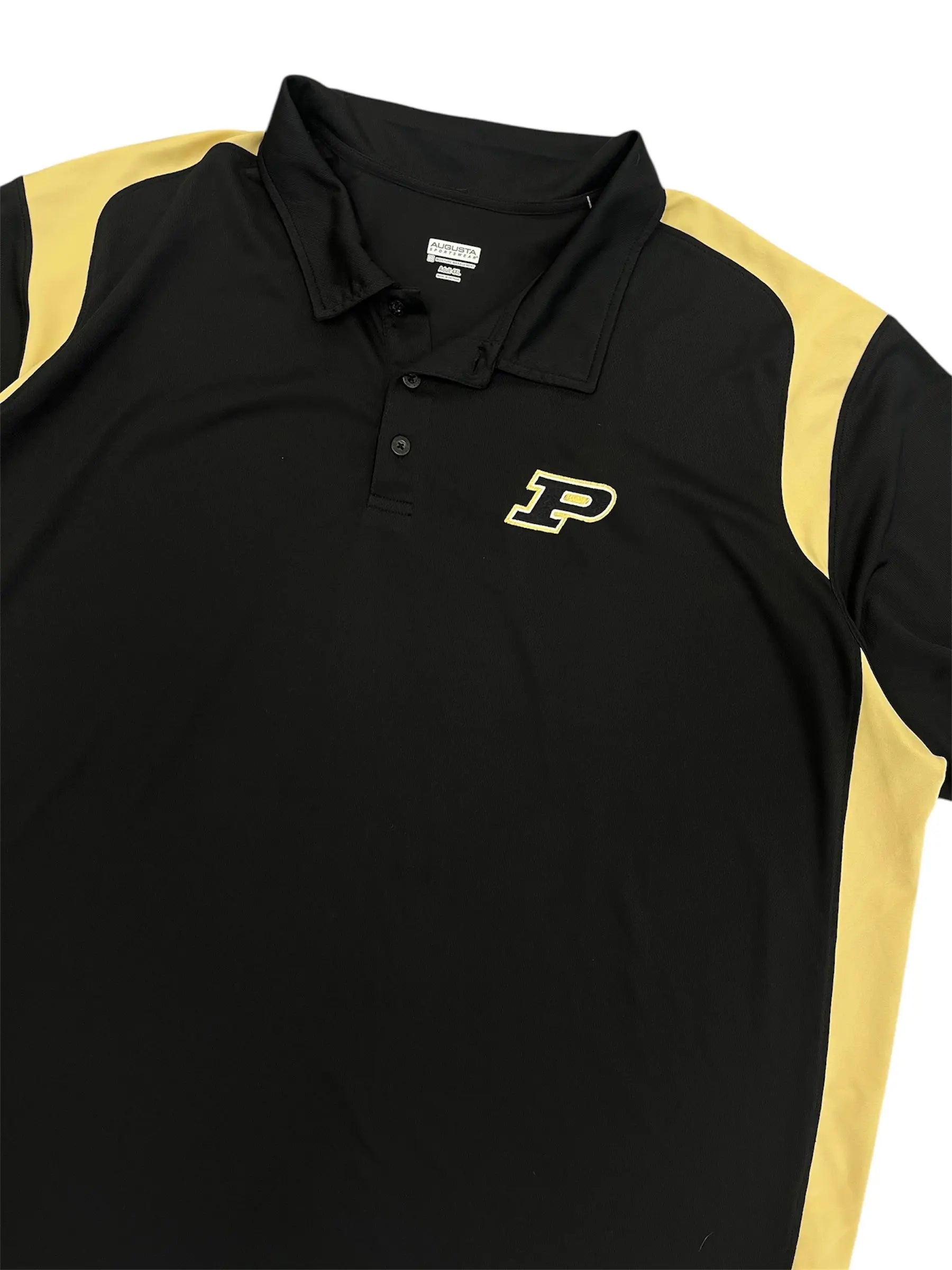 New Age Purdue Embroidered Polo- 4XL Hammered Threads