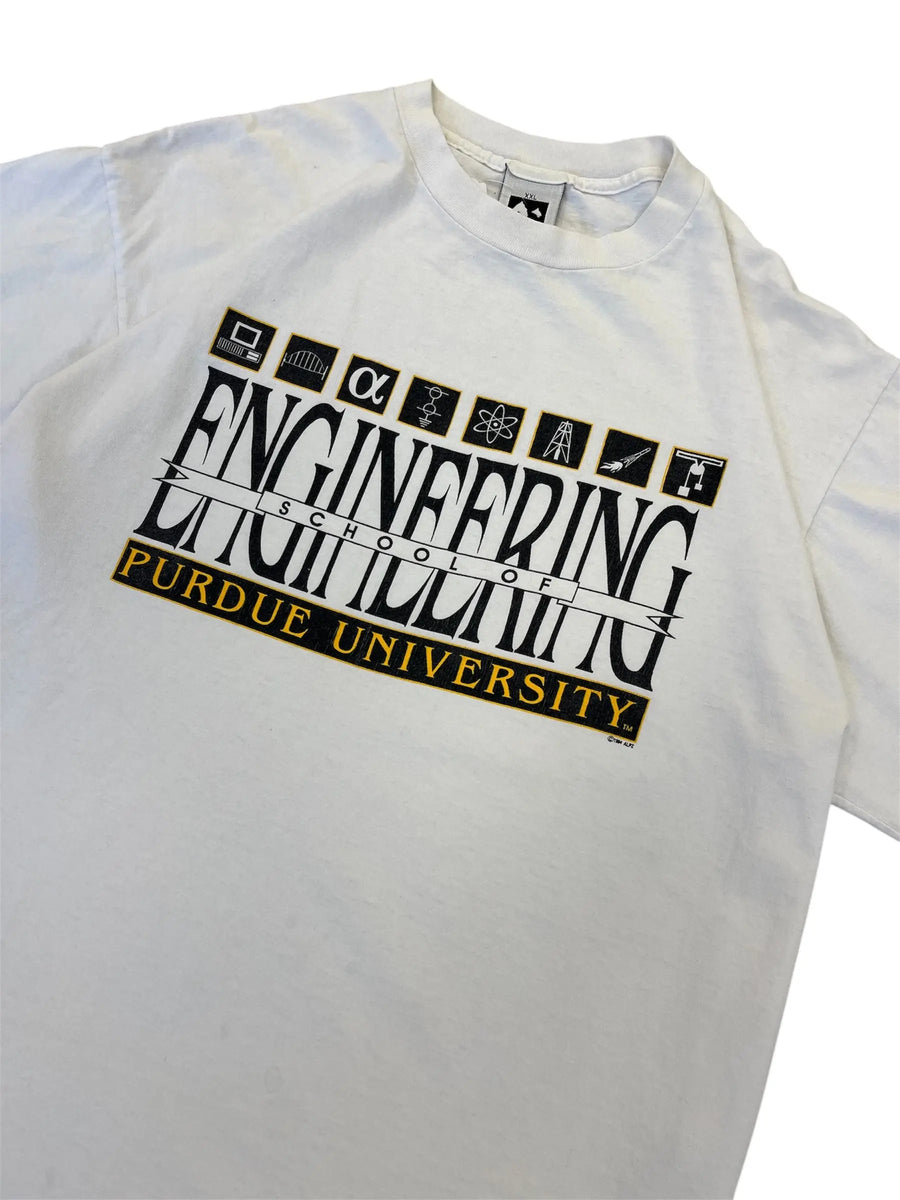 Vintage 90s Purdue University School of Engineering Graphic Tshirt - XXL Hammered Threads