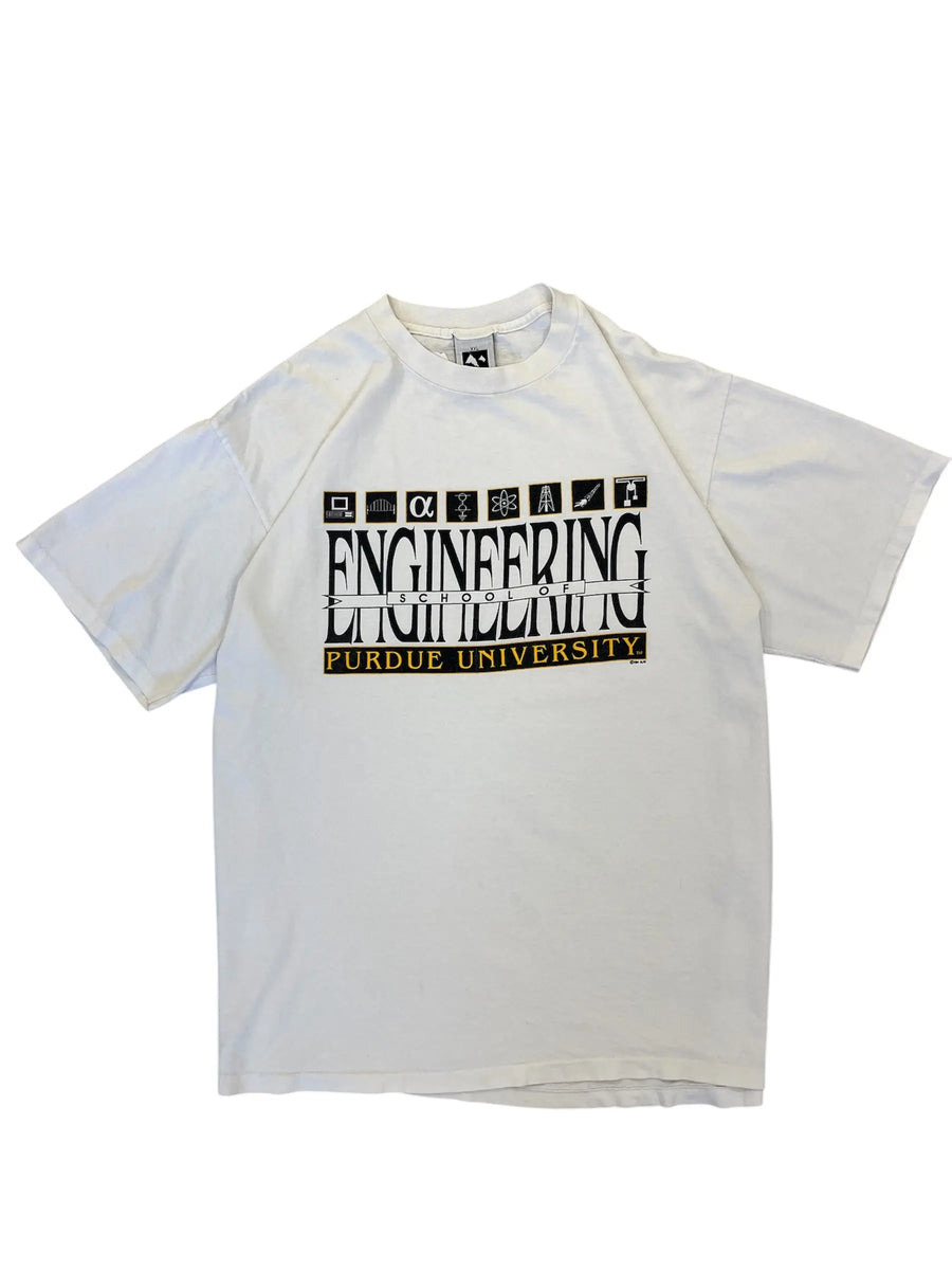Vintage 90s Purdue University School of Engineering Graphic Tshirt - XXL Hammered Threads