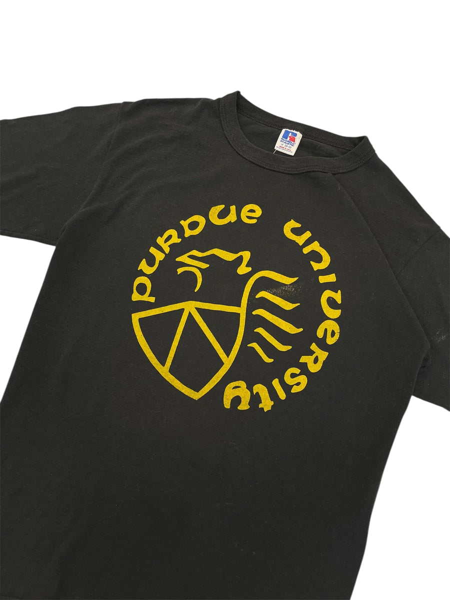 Vintage 80s Purdue University Graphic Tshirt - M Hammered Threads