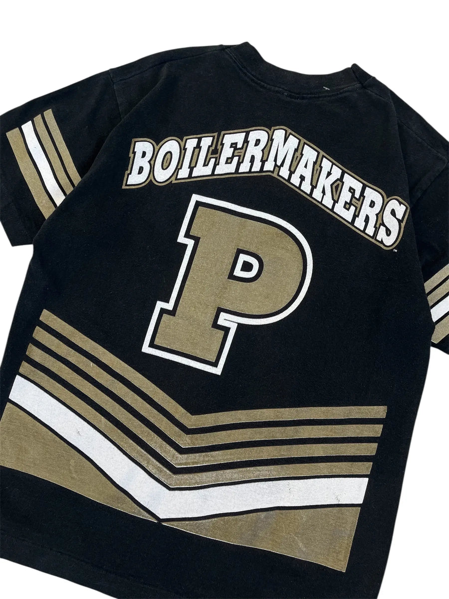 Vintage 90s Purdue Boilermakers Graphic Tshirt - M Hammered Threads