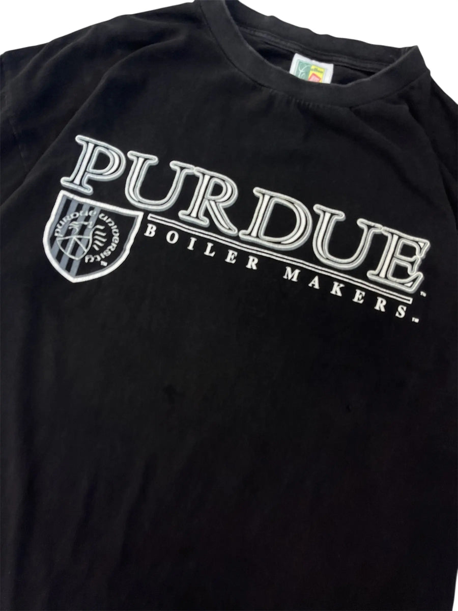 Vintage 90s Purdue Boilermakers Graphic Tshirt - XL Hammered Threads