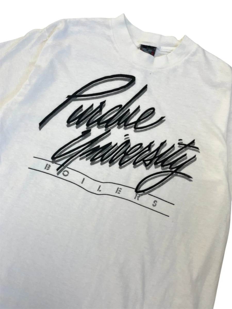 Vintage 80s Purdue University Boilers Graphic Tshirt - S Hammered Threads