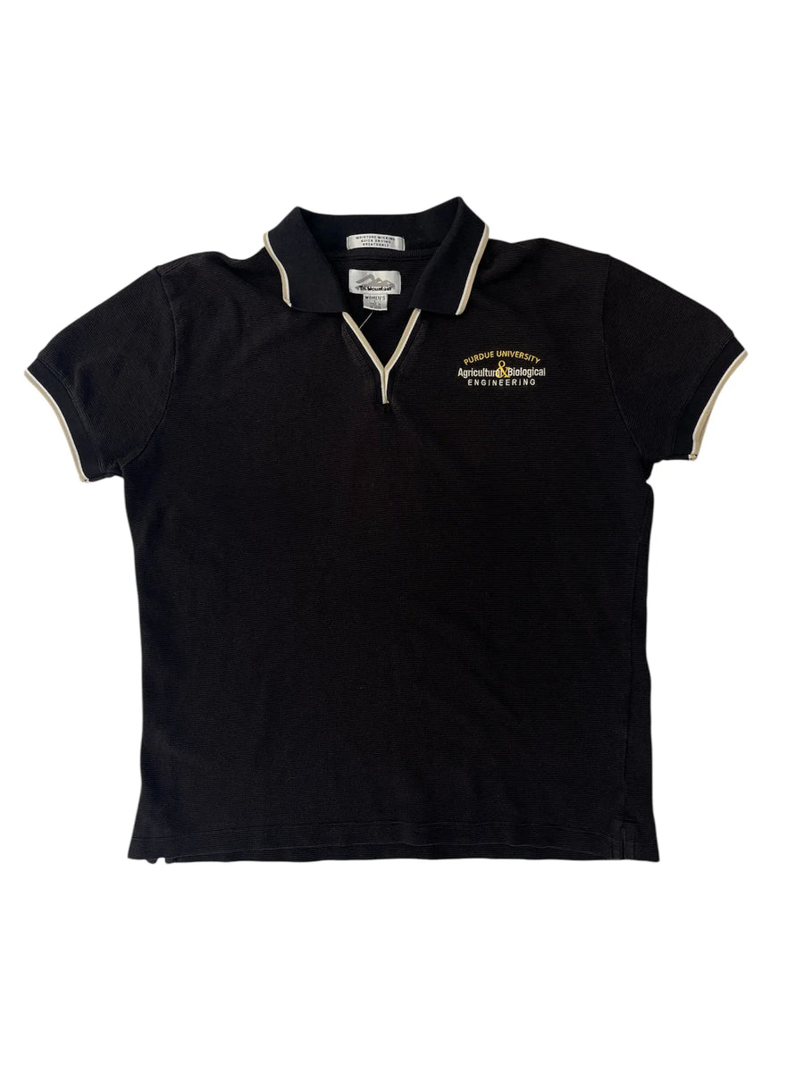 Y2K 2000s Women's Embroidered Agricultural and Engineering Polo - L Hammered Threads