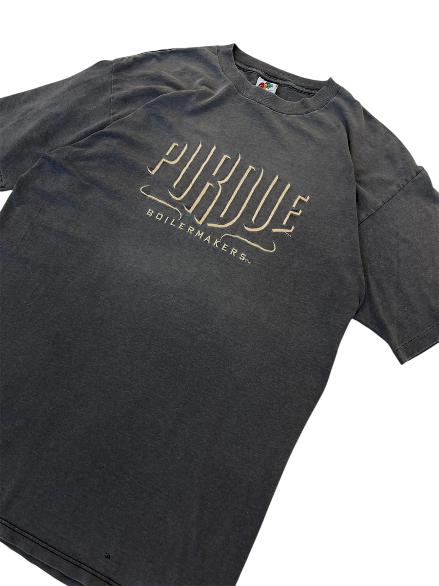Vintage 90s Purdue Boilermakers Embroidered Tshirt- XL Hammered Threads