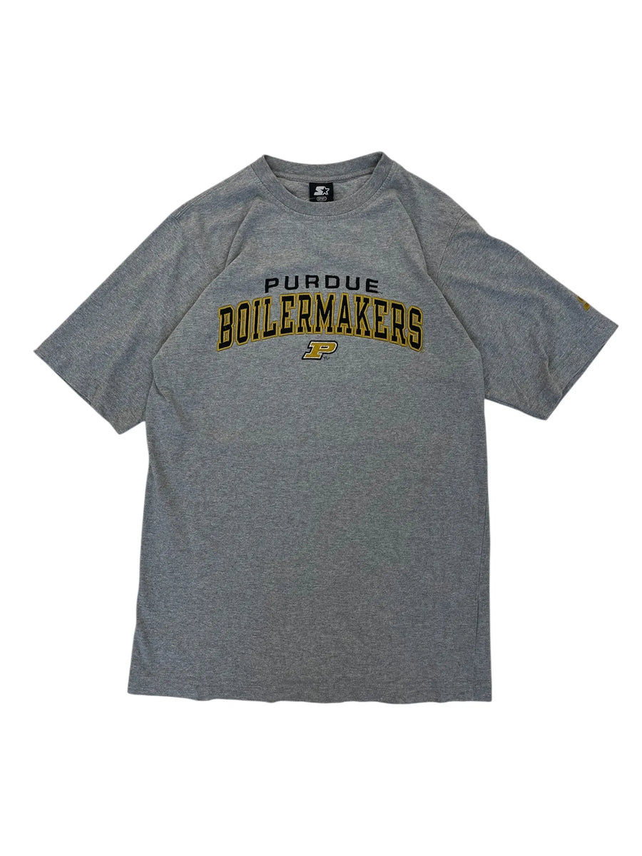 Y2K 2000s Purdue Boilermakers Embroidered Tshirt- S Hammered Threads