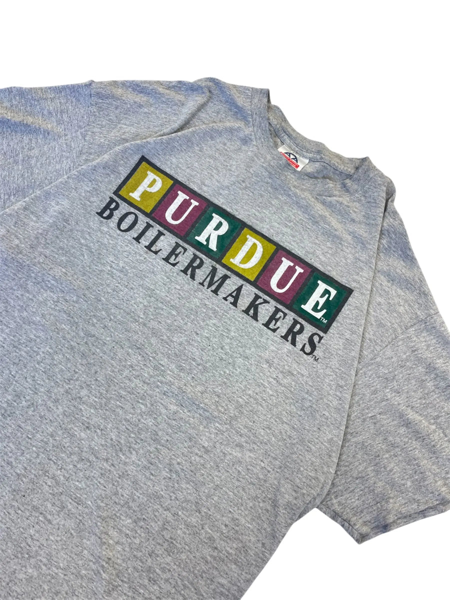 Vintage 90s Purdue Boilermakers Graphic Tshirt - XXL Hammered Threads