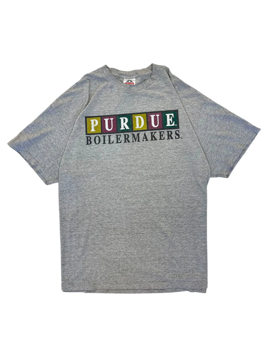 Vintage 90s Purdue Boilermakers Graphic Tshirt - XXL Hammered Threads