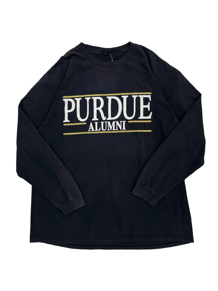 Vintage 90s Purdue Alumni Graphic Long Sleeve Shirt - L Hammered Threads